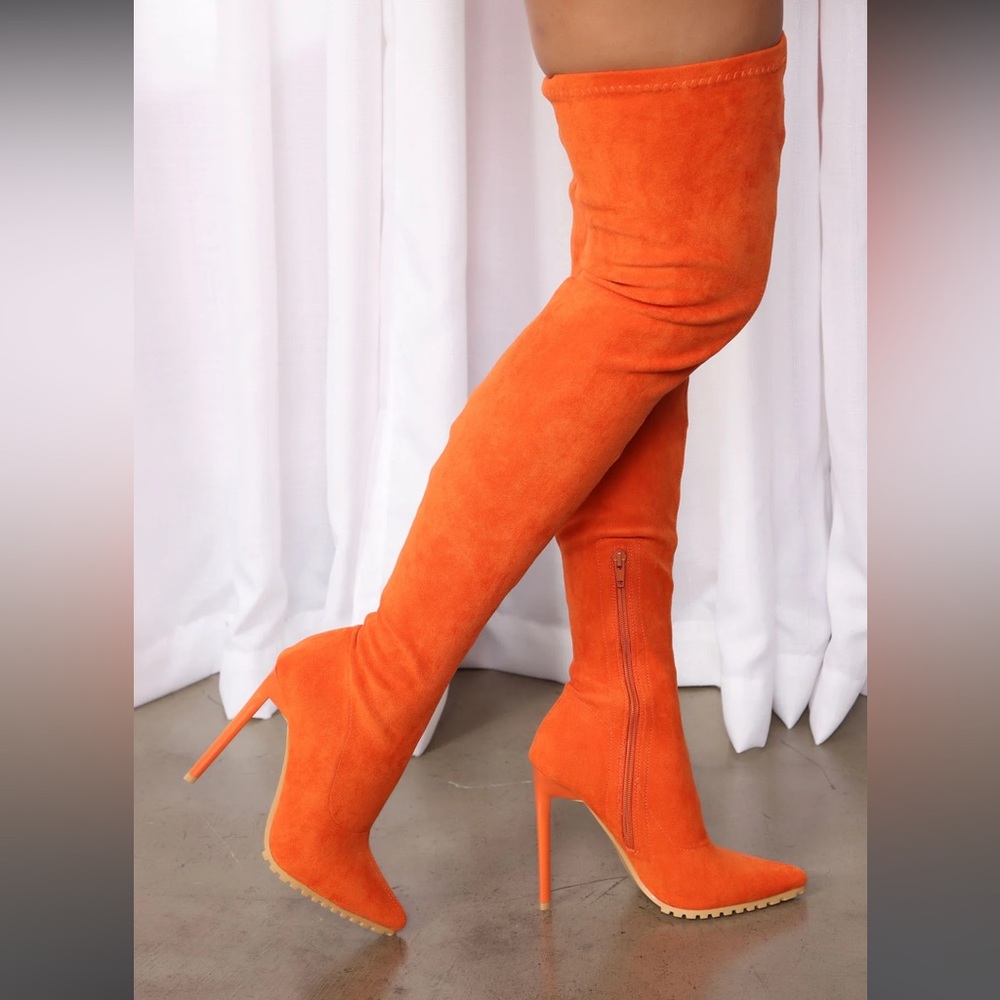 Over the knee fashion nova boots, slightly worn, some scuffs